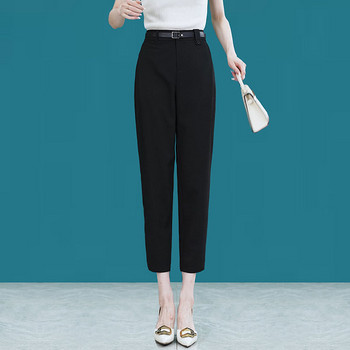 Дамски ежедневен панталон с колан и джоб в три цвята 