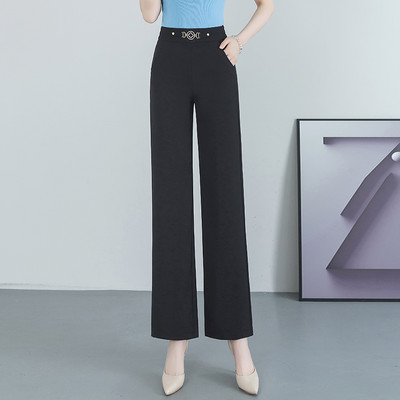 Elegantas bikses ar dekoratīvu jostu un kabatu