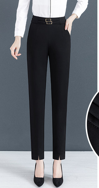 Νέο γυναικείο ψηλόμεσο παντελόνι - Καθαρό σχέδιο σε μαύρο χρώμα