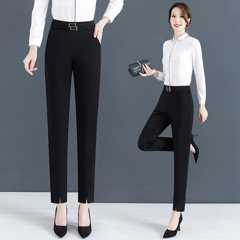 Νέο γυναικείο ψηλόμεσο παντελόνι - Καθαρό σχέδιο σε μαύρο χρώμα