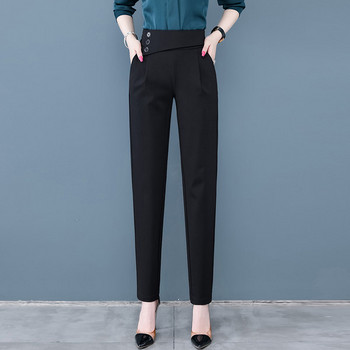 Γυναικείο μαύρο κομψό παντελόνι με τσέπη
