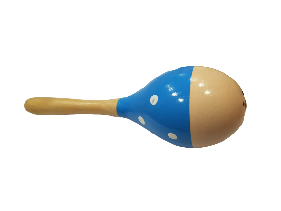 Играчка Маракас, Дървен, Червен, 20 см.