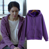 Casual γυναικείο φούτερ με κουκούλα και τσέπες