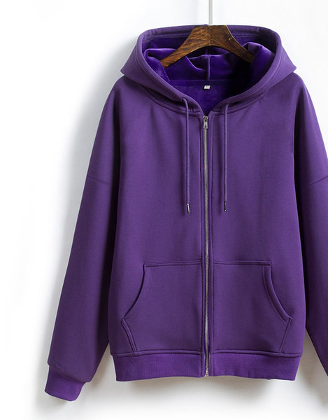 Casual γυναικείο φούτερ με κουκούλα και τσέπες