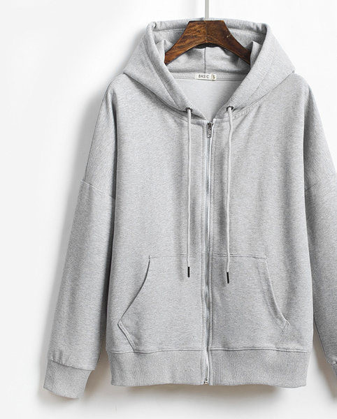 Casual γυναικείο φούτερ με κουκούλα και τσέπες