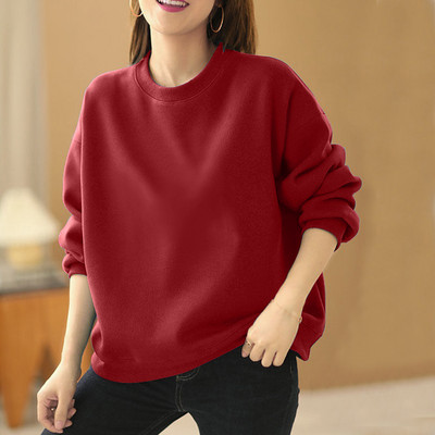 Νέο μοντέλο γυναικείο casual φούτερ με οβάλ λαιμόκοψη