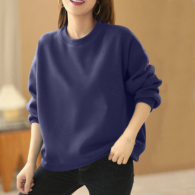 Νέο μοντέλο γυναικείο casual φούτερ με οβάλ λαιμόκοψη