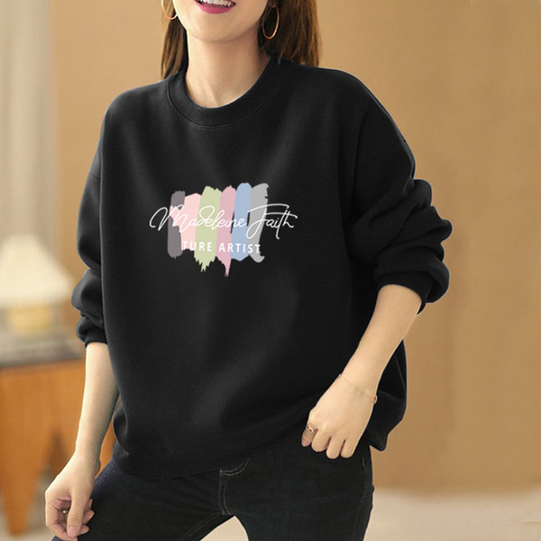 Νέο μοντέλο γυναικείο casual φούτερ με οβάλ λαιμόκοψη