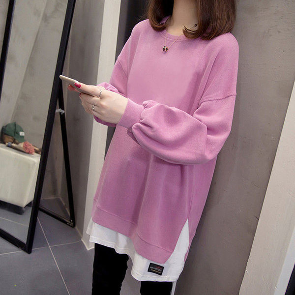 Ženska široka majica s ovalnim izrezom u više boja