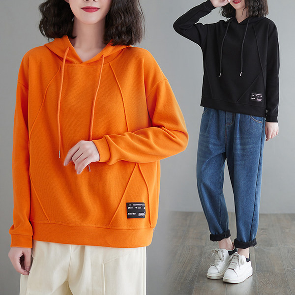 Naiste vabaaja dressipluus paelte ja logoga