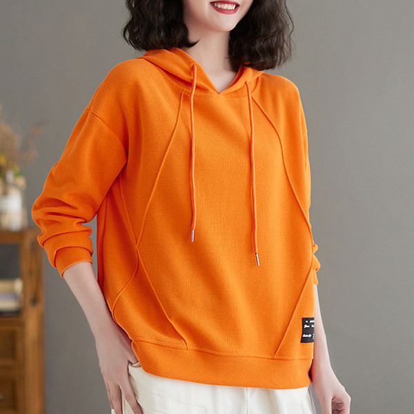 Naiste vabaaja dressipluus paelte ja logoga