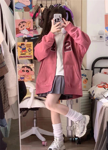 Casual φούτερ για γυναίκες με τσέπες κεντήματος και  κορδόνια