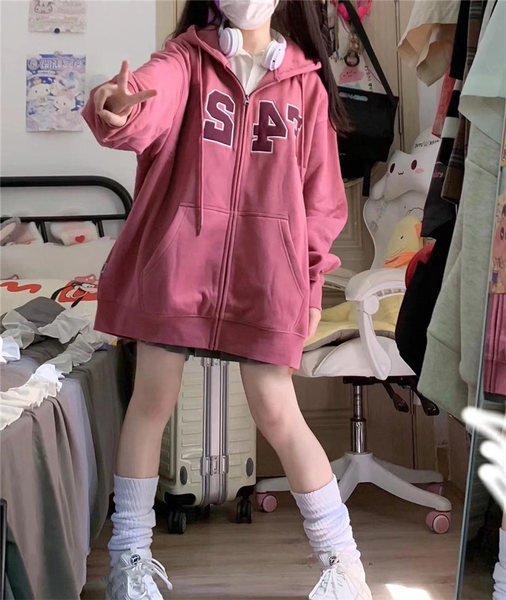 Casual φούτερ για γυναίκες με τσέπες κεντήματος και  κορδόνια