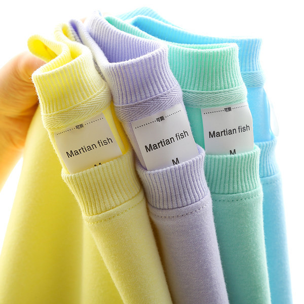 Γυναικείο μονόχρωμο φούτερ με οβάλ λαιμόκοψη και μακριά μανίκια