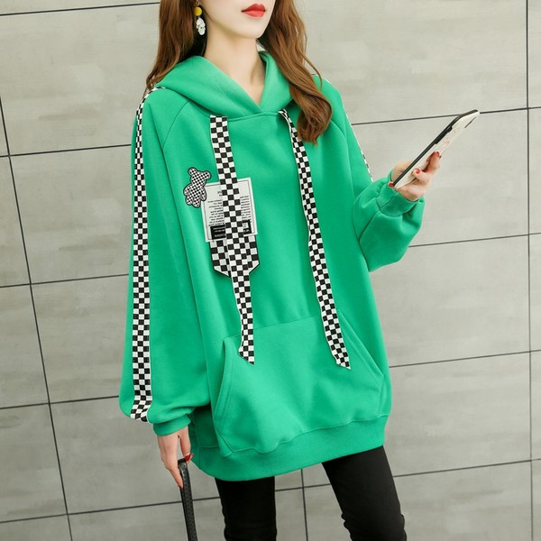 Νέο μοντέλο γυναικείο φούτερ με κουκούλα σε τρία χρώματα