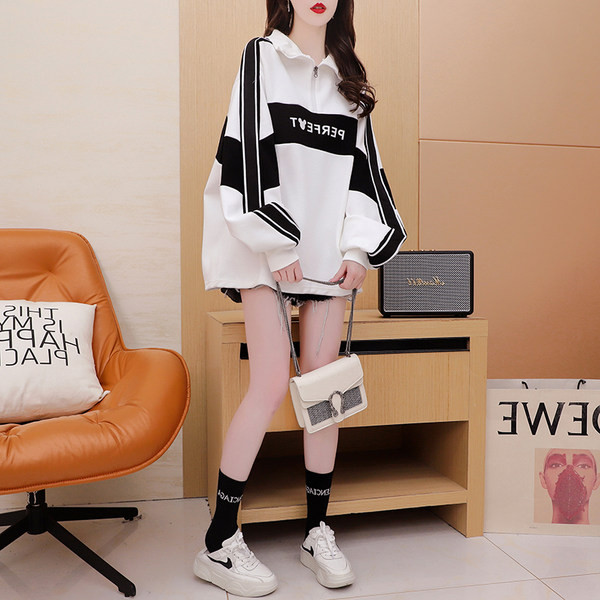 Naiste vabaajaprinteriga dressipluus