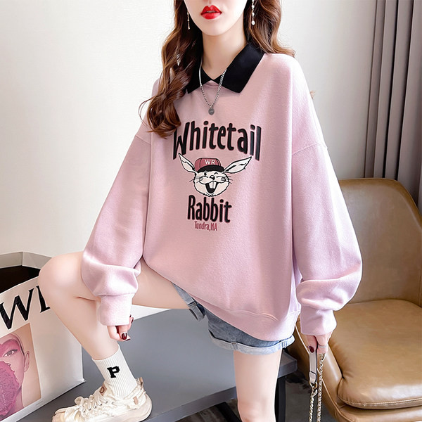 Värvilise trükise ja klassikalise kraega naiste avar dressipluus