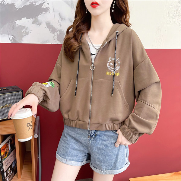 Alkalmi női pulóver hímzéssel - barna és fekete színben