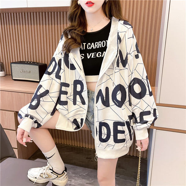 Vabaaja naiste dressipluus kirja ja kapuutsiga