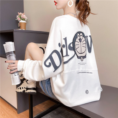 Casual μπλούζα με μεγάλη διακοσμητική στάμπα