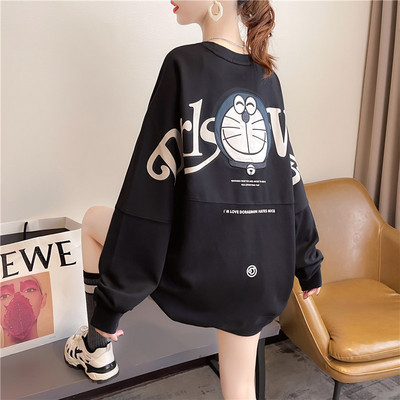 Casual μπλούζα με μεγάλη διακοσμητική στάμπα