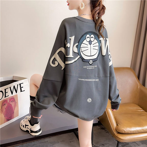 Casual μπλούζα με μεγάλη διακοσμητική στάμπα