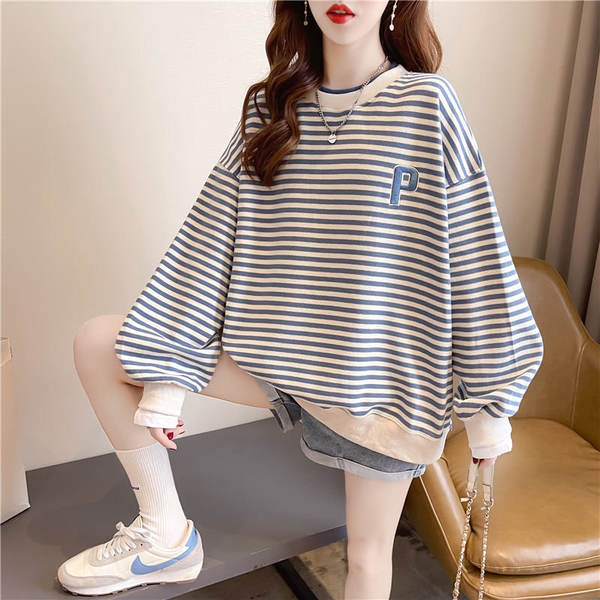 Ležerna ženska bluza na pruge