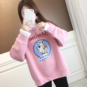 Új modell alkalmi pulóver színes rátéttel, nőknek