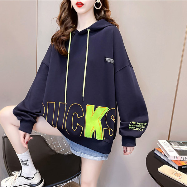 Дамски  суичър с качулка и връзки