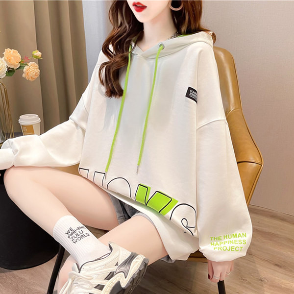 Дамски  суичър с качулка и връзки