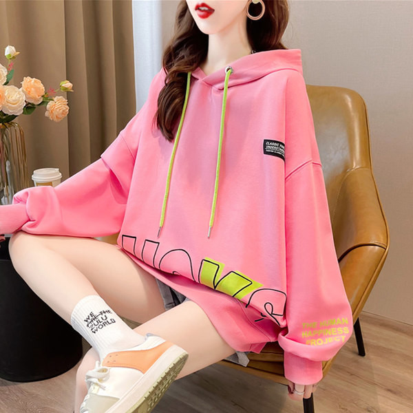 Дамски  суичър с качулка и връзки