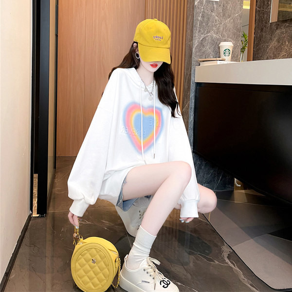 Γυναικείο φούτερ με κουκούλα σε τρία χρώματα