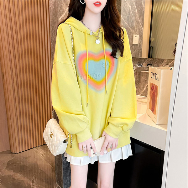 Γυναικείο φούτερ με κουκούλα σε τρία χρώματα