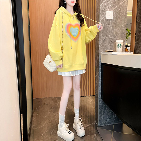 Γυναικείο φούτερ με κουκούλα σε τρία χρώματα