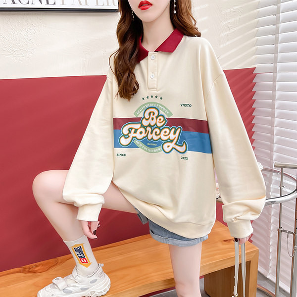 Sügisene suures mõõdus naisteriided 2022 uus POLO liiderriietus neiu varasügisene jope avar Korea versioon kevadisest ja sügisesest õhukesest jakist