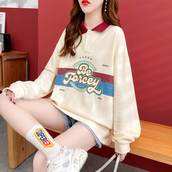 Sügisene suures mõõdus naisteriided 2022 uus POLO liiderriietus neiu varasügisene jope avar Korea versioon kevadisest ja sügisesest õhukesest jakist