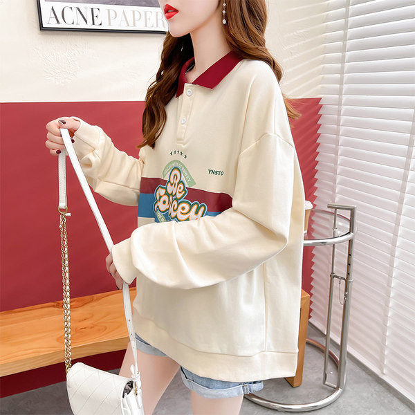 Sügisene suures mõõdus naisteriided 2022 uus POLO liiderriietus neiu varasügisene jope avar Korea versioon kevadisest ja sügisesest õhukesest jakist