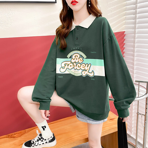 Sügisene suures mõõdus naisteriided 2022 uus POLO liiderriietus neiu varasügisene jope avar Korea versioon kevadisest ja sügisesest õhukesest jakist