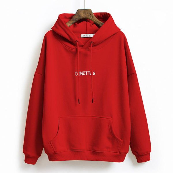 Γυναικείο φούτερ με κουκούλα με επένδυση και κορδόνια νέο μοντέλο