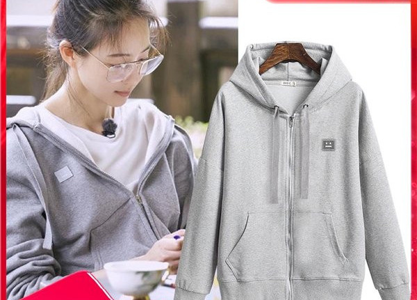 Laisvalaikio moteriškas megztinis su gobtuvu ir kišenėmis – trijų spalvų