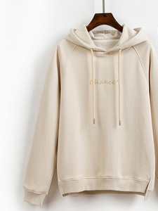 Дамски суичър -с качулка изчистен модел