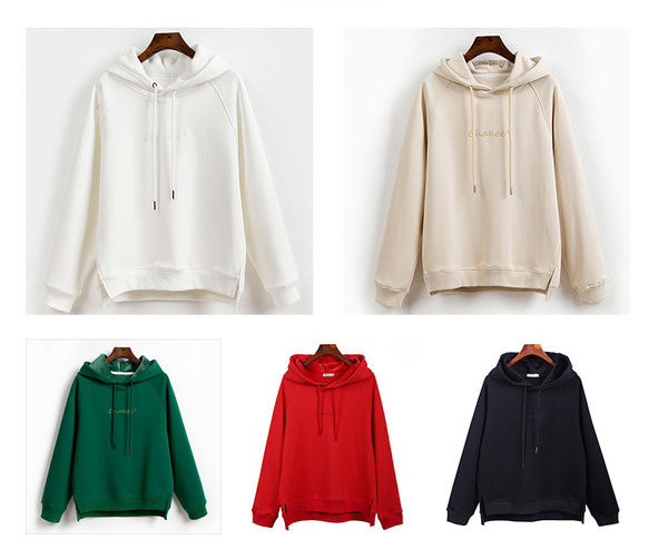  Дамски суичър -с качулка изчистен модел