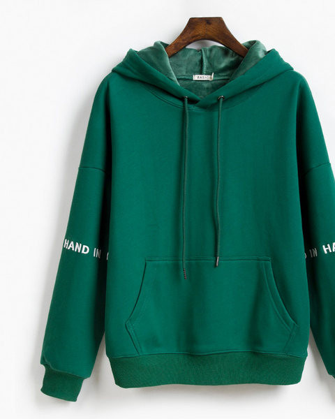  Дамски суичър - с качулка и подплата