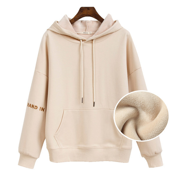  Дамски суичър - с качулка и подплата