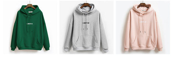 Ženski sweatshirt - s kapuljačom i natpisom