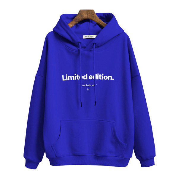 Γυναικεία φούτερ - με κουκούλα και επιγραφή