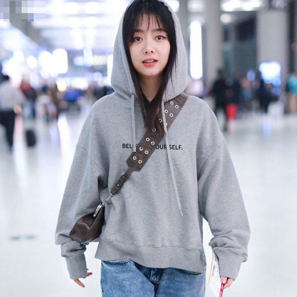 Női alkalmi kapucnis pulóver