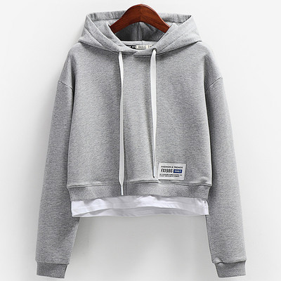 Γυναικεία φούτερ με κουκούλα σε δύο χρώματα