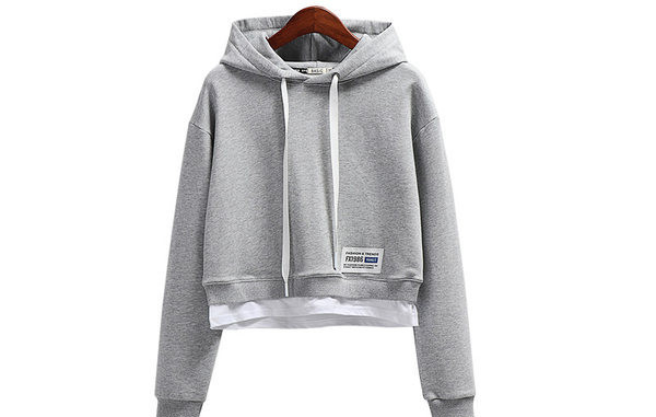 Γυναικεία φούτερ με κουκούλα σε δύο χρώματα