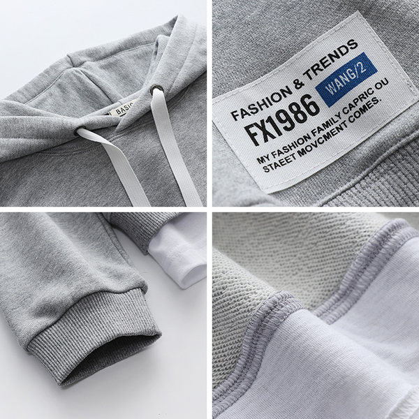 Γυναικεία φούτερ με κουκούλα σε δύο χρώματα